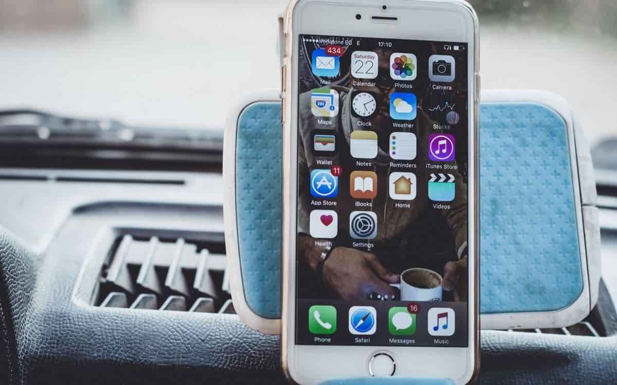 Illustration for “Bunch of GPS Devices in a car”